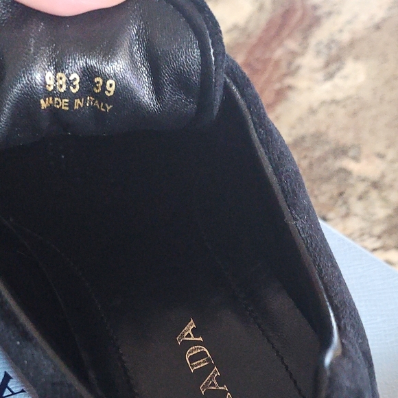 Prada Women's Black and Red Sneakers - Picture 6 of 16